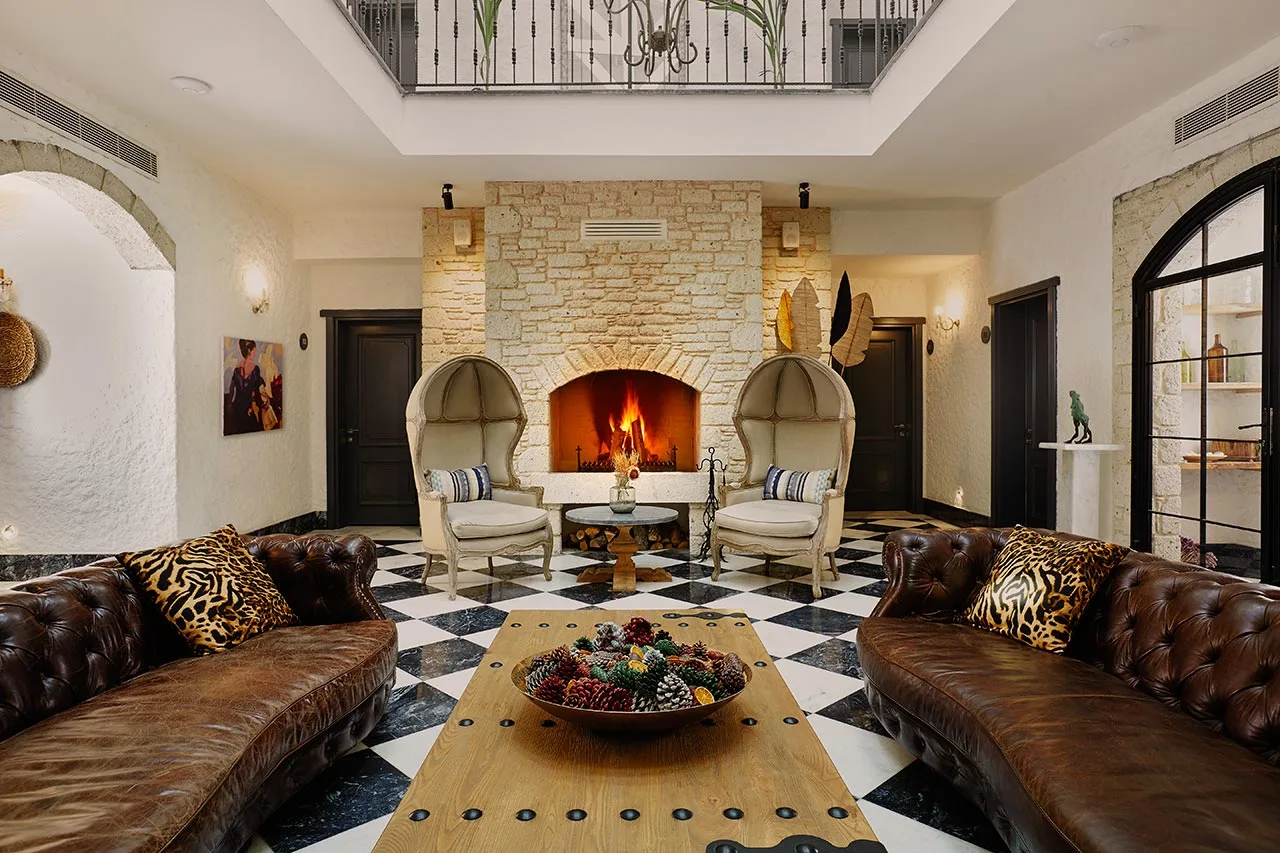 Alachi Hotel lobi ve oturma alanı, Alaçatı